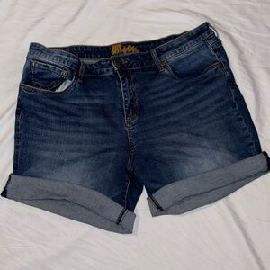 Boyfriend shorts size 16 blue jean color